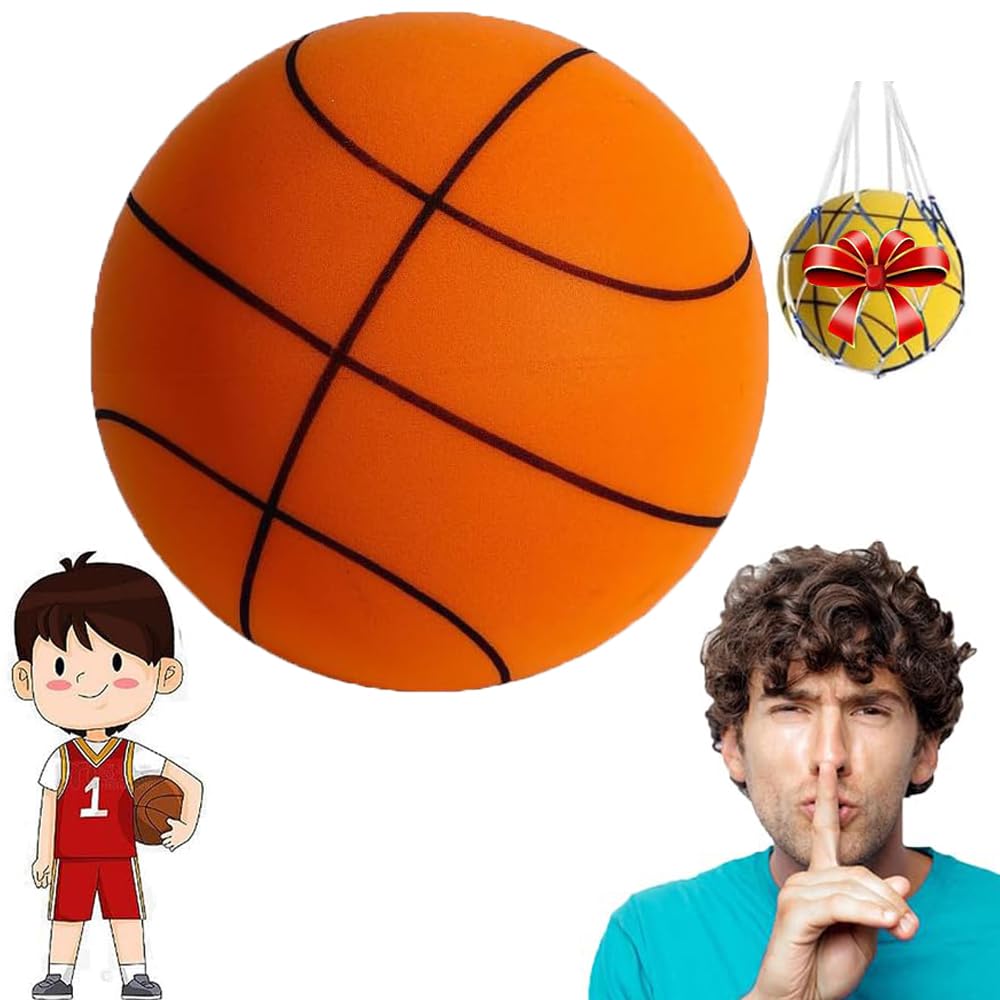Hush Handle Basketball, 29.5/27.5/25.5inch Hush Handle Silent Basketball Dribbling Indoor, Hushhandle Silent Foam Basketball, Court Master Silent Basketball