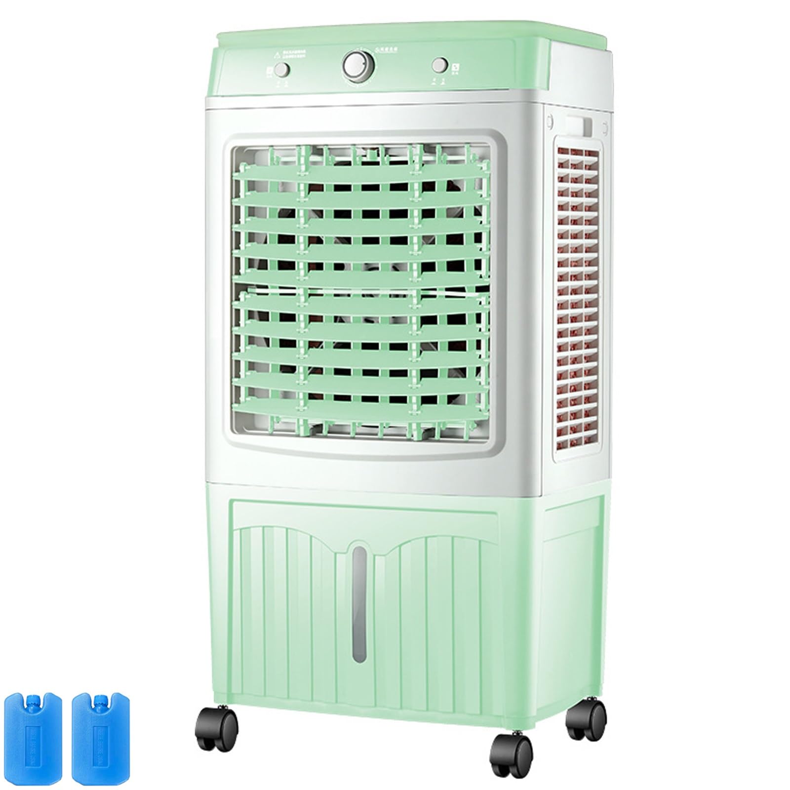 Enfriador de Aire para El Hogar, Climatizador con Tanque de 45 L | Amplio Flujo de Aire, Ruedas Giratorias de 360° para el Hogar, Oficina, Dormitorio, Sala de Estar y Cocina 93 x 47 x 35 cm