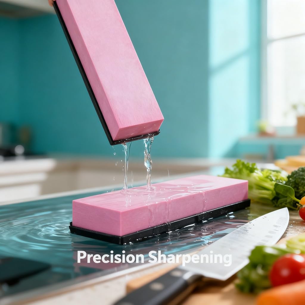 Kamień do ostrzenia Ruby 3000 Grit, narzędzie kuchenne do drobnego szlifowania, do użytku na mokro, precyzyjna siatka, odporny na zużycie do noży i narzędzi (szary)