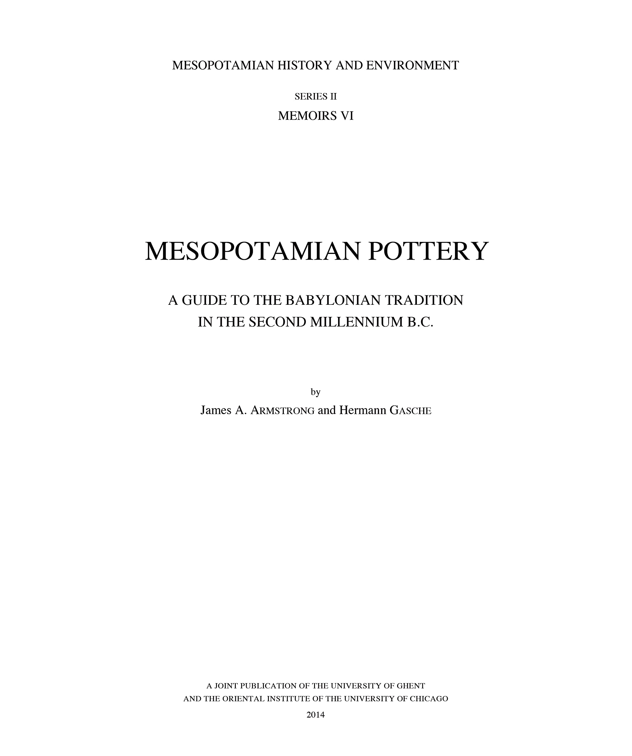 Mesopotamian Pottery guide sur la tradition babylonienne du 2e millénaire avant J.-C.