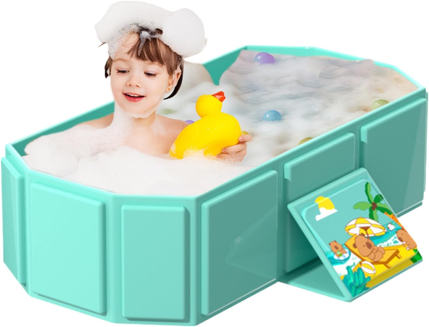 折 り た た み 式 幼 児 用 バ ス タ ブ - ポ ー タ ブ ル 幼 児 用 バ ス タ ブ 折 り た た み 式 ボ デ ィ ク レ ン ジ ン グ 洗 面 台 シ ャ ワ ー バ ケ ツ 旅 行 裏 庭 保 育 園 女 の 子 男 の 子 0~8歳