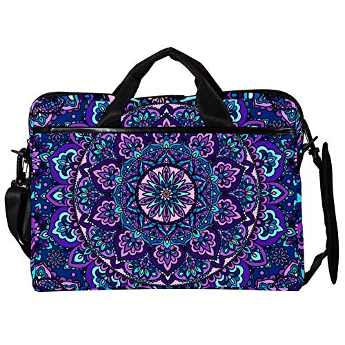 Bandolera para portátil de 14" acolchada con diseño de mandala