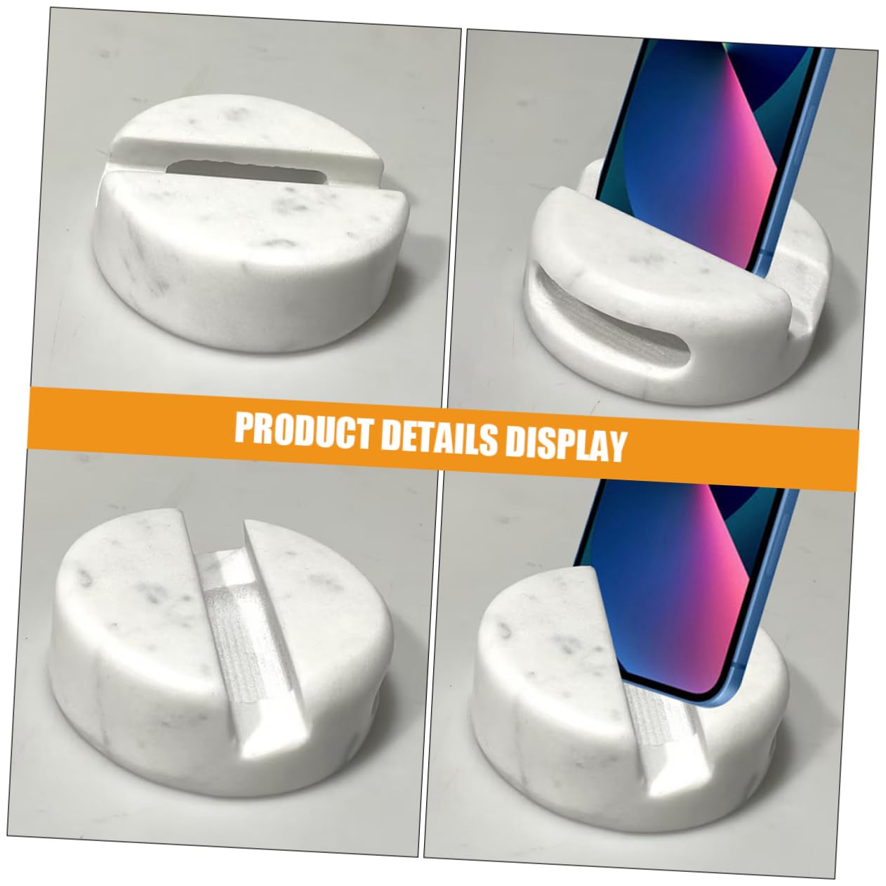 SHINEOFI Supporto Per Telefono Da Scrivania in Marmo Supporto Per Telefono E Tablet Da Usare Sul Letto O Sul Divano
