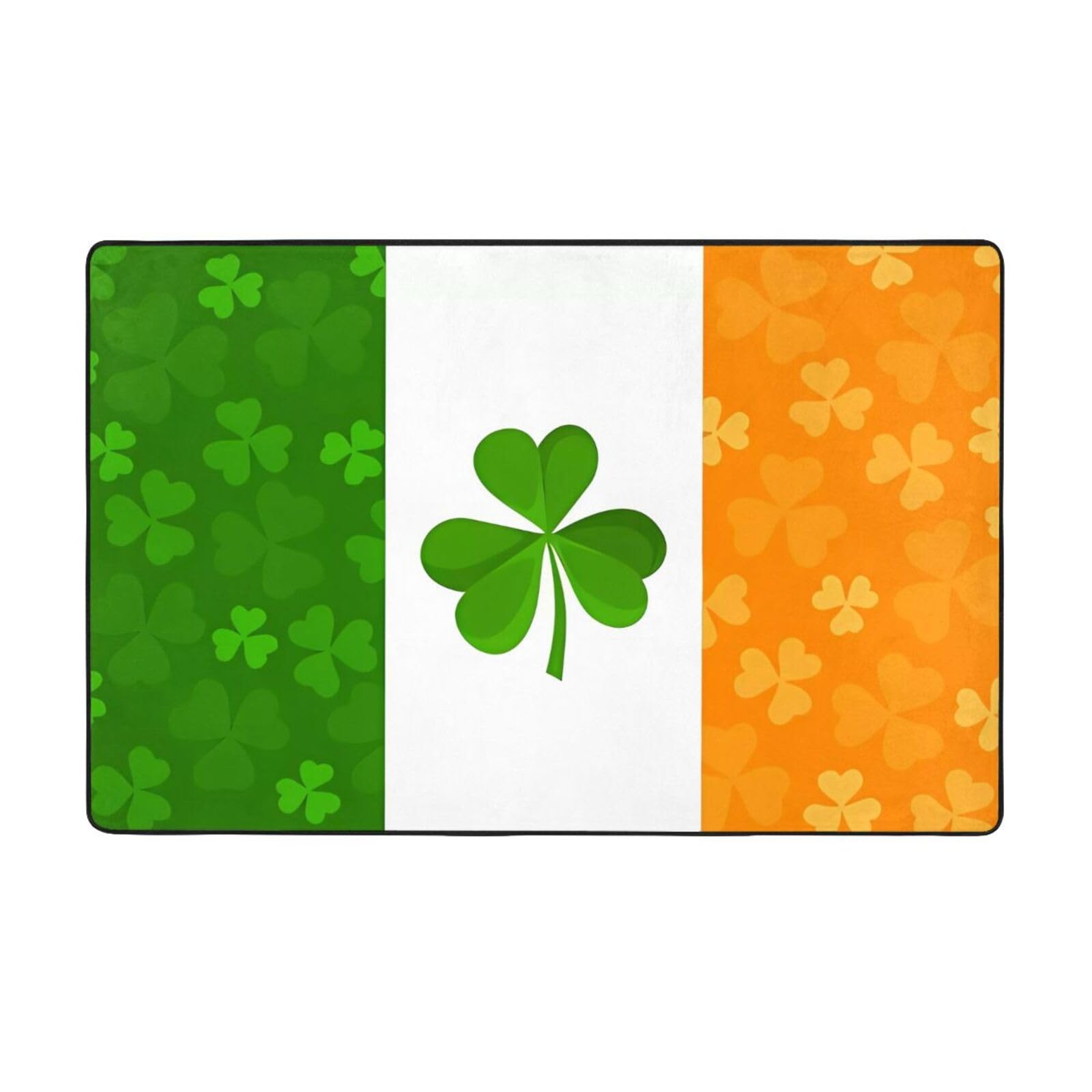 Tapis drapeau irlandais ultra doux et absorbant pour salle de bain