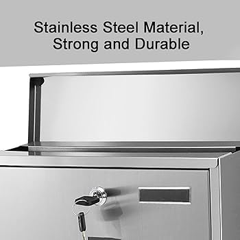 Amazon.co.jp: 郵便ポスト 屋外、ステンレススチール製メール