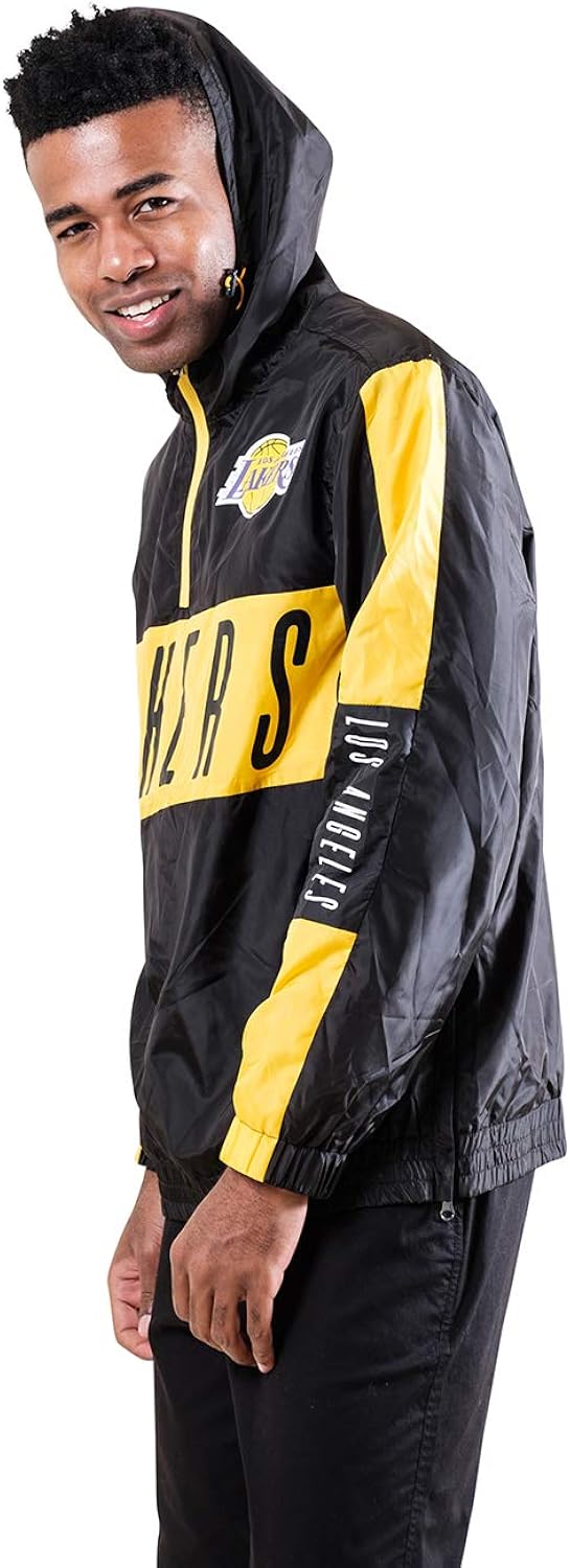 Miniatura 3 de Ultra Game NBA - Chaqueta cortavientos con capucha y cremallera para hombre