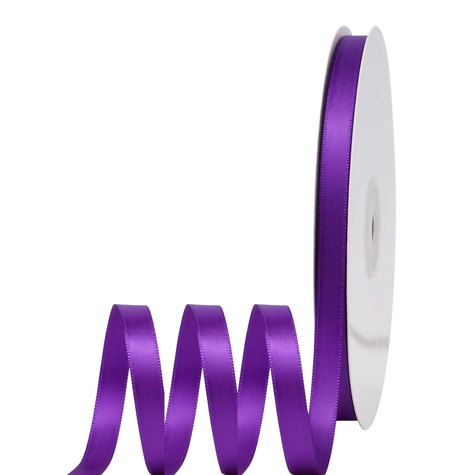 Satinband Lila 6mm Breit Geschenkband Satin,91m Satinbänder Lila Dick Schleifenband Dekoband Seidenband Geschenkverpackung Stoffband Geschenkbänder für Dekorieren Basteln Kleid Hochzeit Geburtstag
