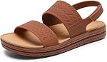 DREAM PAIRS Women Water Sandals Comfortable Flat Beach Platform Dressy Summer Walking Shoes