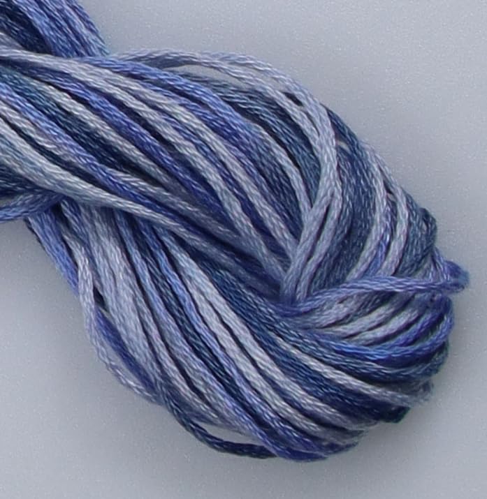 Image of KCS Big skeins of 25 Meters Size 25 Color Variegated Cross Stitch Stranded Threads,6 skeins,4235