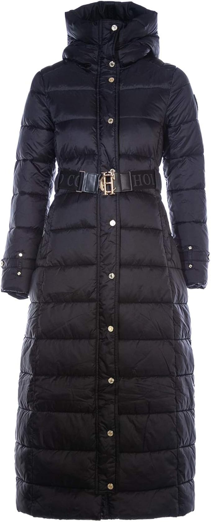 Holland Cooper Arosa Quilted Longline Ladies Jacket in Black Amazon.de Bekleidung