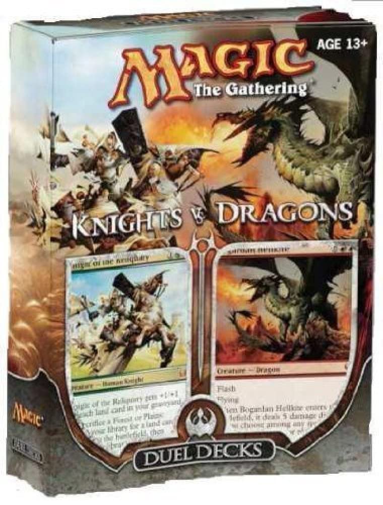 Magic: the Gathering: MTG Duel Decks: Knights vs Dragons (Two 60 Card Decks) : Toys & Games