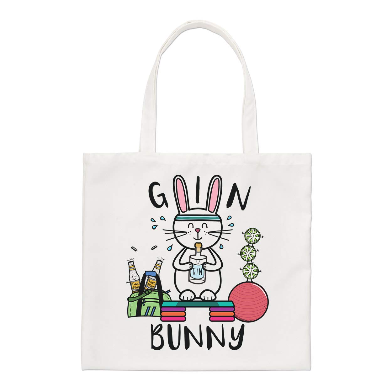 Gift Base Natural Gin Bunny Regular Tote Bag
