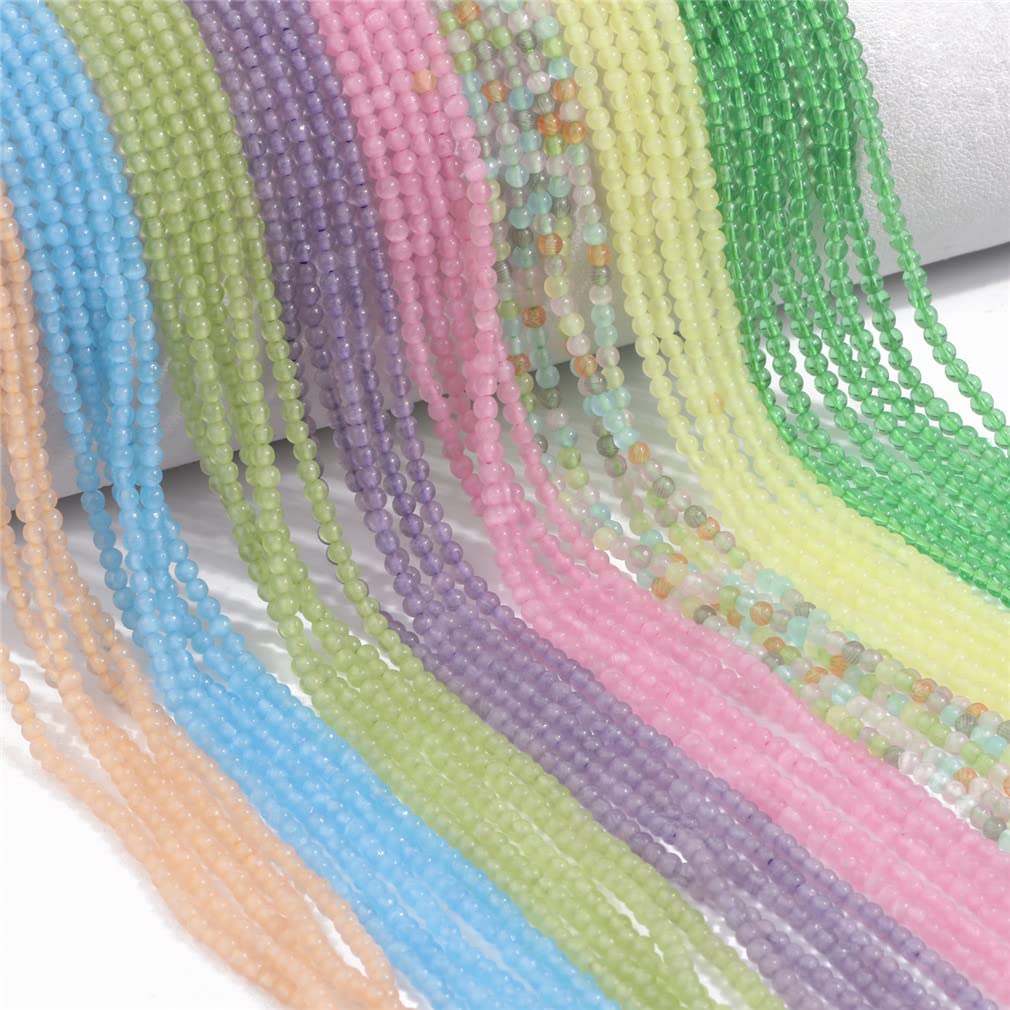 Naturalne małe koraliki w talii, wielokolorowe luźne koraliki dystansowe z kamieni do biżuterii, akcesoria do bransoletek DIY