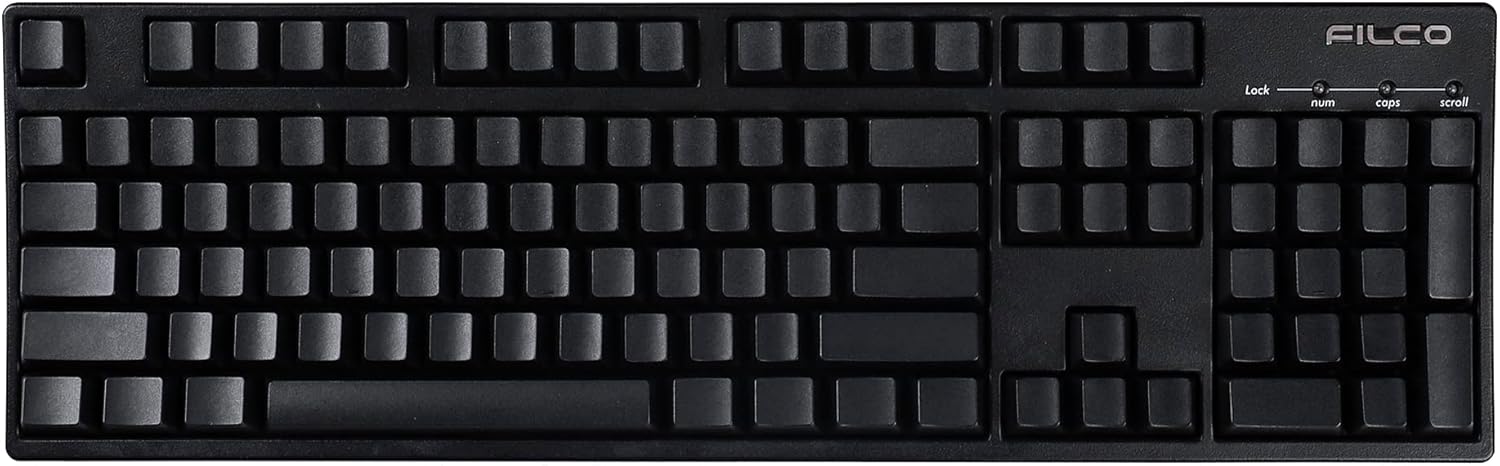 123 Thick PBT ANSI ISO 1.5mm Thickness Blank Keycaps OEM Profile for 108 104 96 87 84 61 68 GMMK KBD75 KBD67 GK64 (Black Blank)