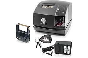 Lathem 1600E Time Clock Machine: Streamlined Punch and Stamp Solution