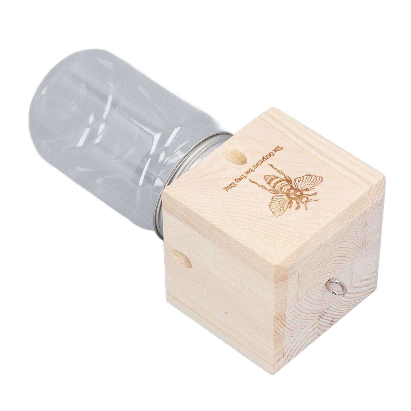 Syrisora Trappola per Api da Carpentiere in Legno, Trappola per Api Noiosa in Legno da Appendere per Grondaie da Giardino, con Design Ecologico per Uso Esterno