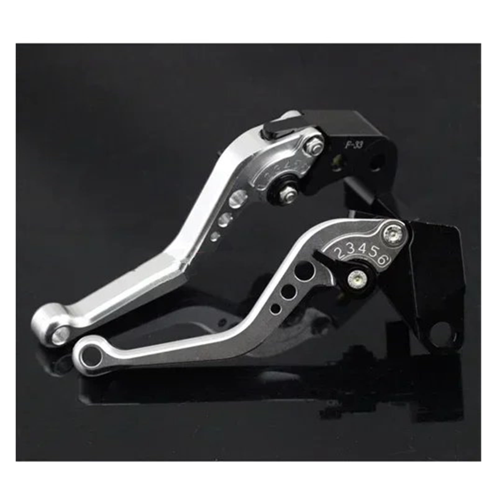 Pbqenxb Short Silver Break And Clutch Levers For Kawasaki For Versys 1000 For Zx6r For Zx9r For Zx10r Motorcycle Adjustable Handles Short Brake Clutch Levers(Short Silver)
