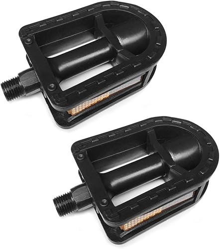 Pedales de bicicleta para niños mejorados de 12 pulgadas, 1 par de pedales de husillo para niños de resina para bicicletas juveniles de 12 pulgadas