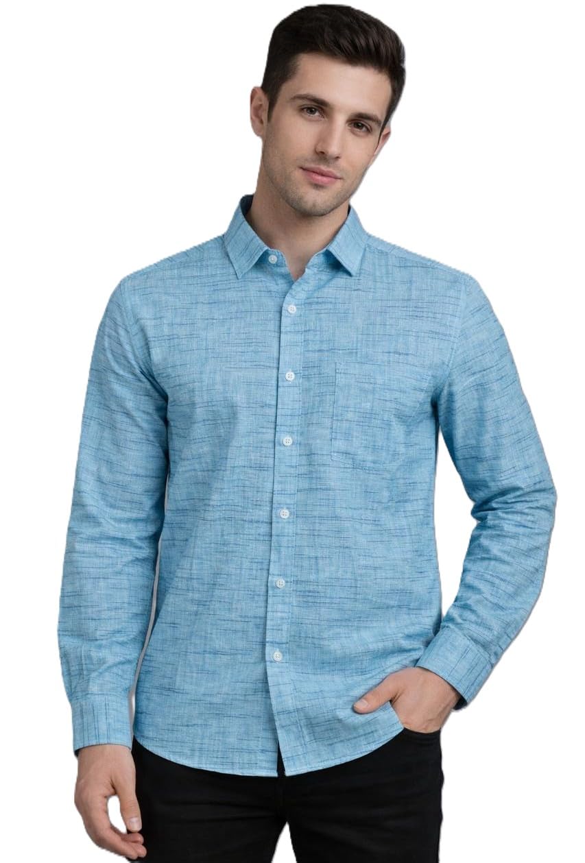 Men’s Pure Cotton Khadie Shirt Regular Fit Casual Formal Wear-picture-27