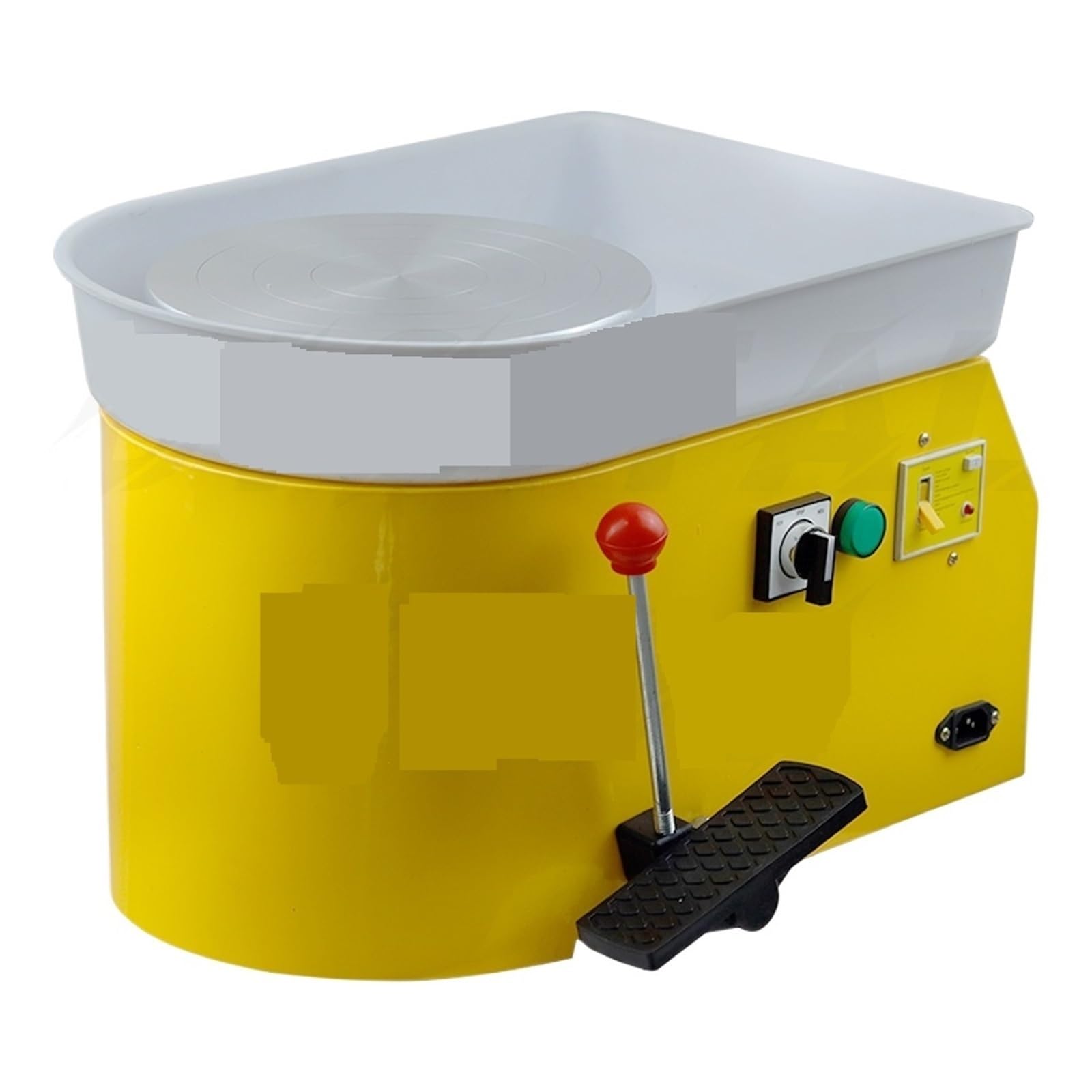 Torno Eléctrico De Cerámica Con Pantalla LCD, 25 Cm, 250 W, Pedal For Manualidades Y Esculturas Arcilla Velocidad Estable Y Ajustable