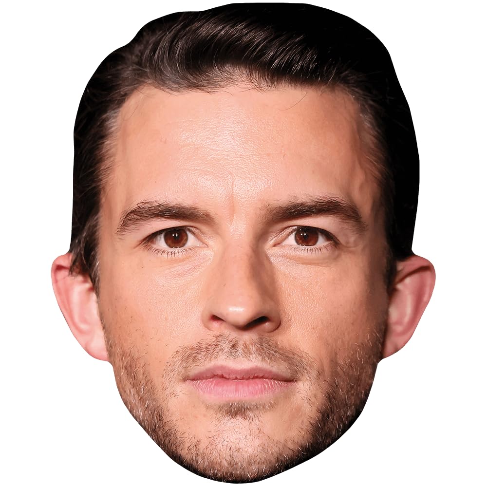 Jonathan Bailey (Stubble) Celebrity Mask, Flat Card Face, Fancy Dress Mask
