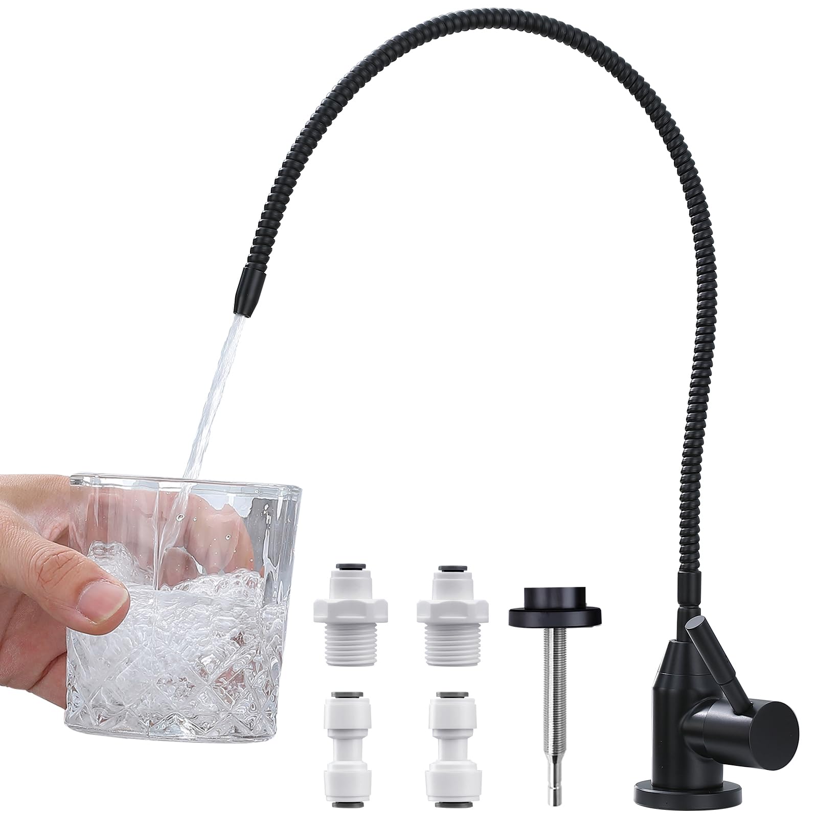 Robinet Osmoseur Eau Froide Uniquement Robinet d'eau Osmoseur 1 Voie Noir