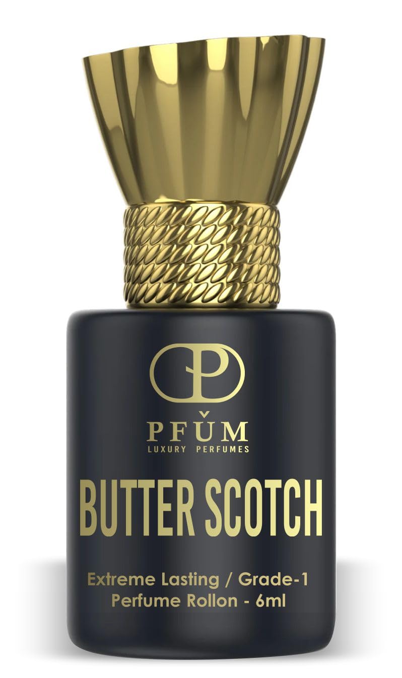 PFUM Butter Scotch Attar Perfume Roll-on 6ml / Long Lasting and Natural Fragrance / 0% Alcohol/For Men and Women-image-0