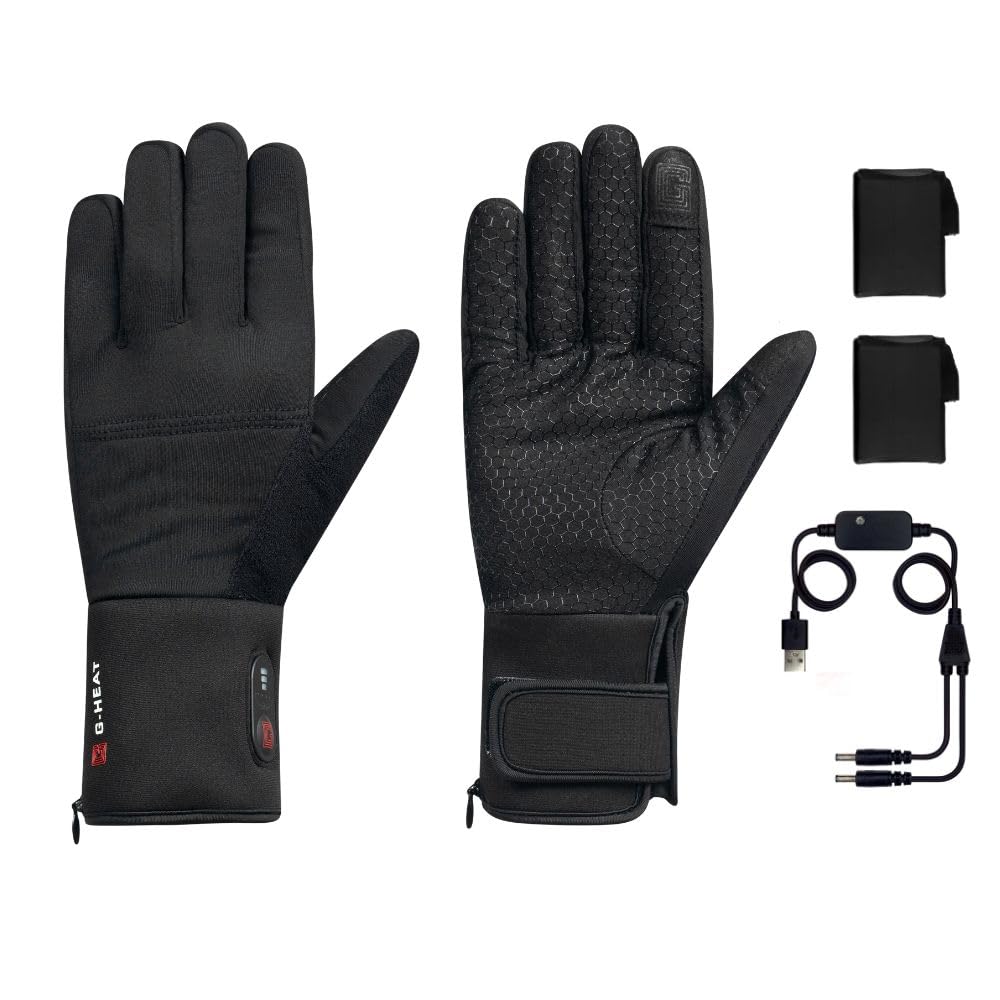 G-HEAT - Gants Chauffants Fins pour Intérieur | Chaleur Ajustable 3 Niveaux | Télétravail, Loisirs, Syndrome de Raynaud | Ultra-Confortables et Légers