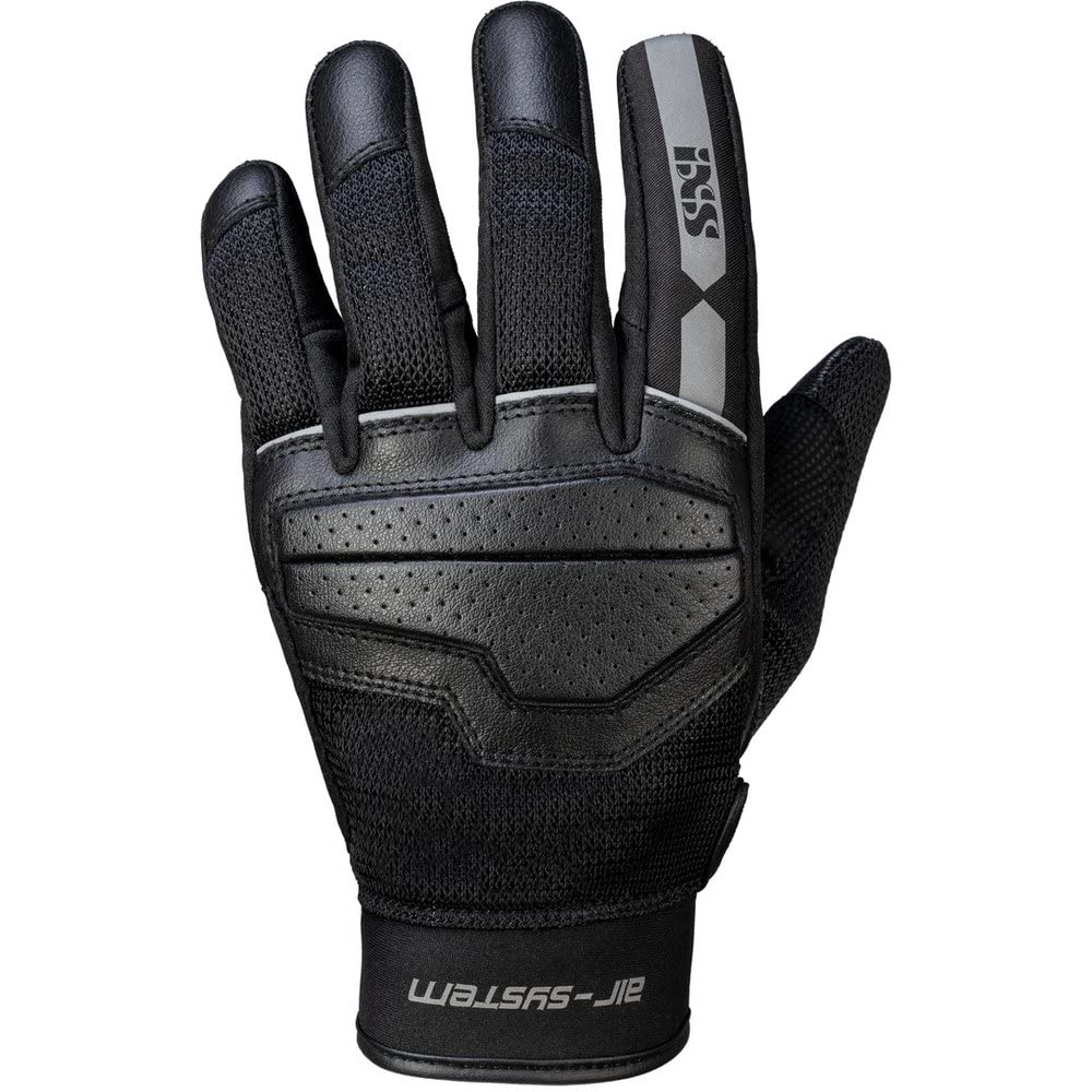 IXS Guanti da moto corti Evo-Air Classic Guanto da moto nero/grigio S, Uomini, Lifestyle, tutto l'anno
