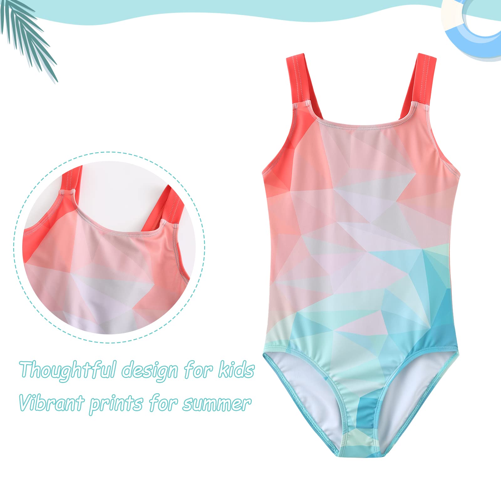 Mädchen Einteiliger Badeanzug Kinder Bademode Schwimmanzug für Mädchen