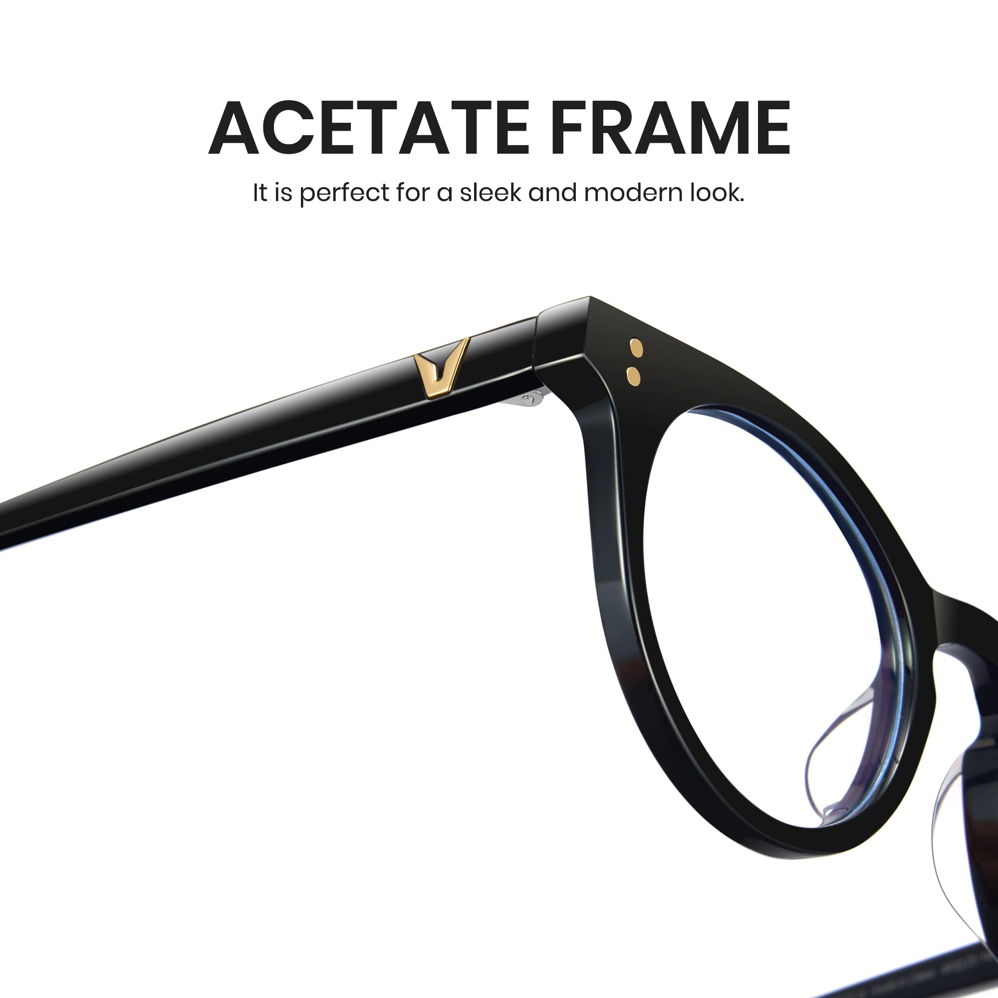 Cyxus Blaulichtfilter Brille Ohne Stärke Herren Damen Mode Computer Schutzbrille Bildschirmbrille Gaming Brille 8326
