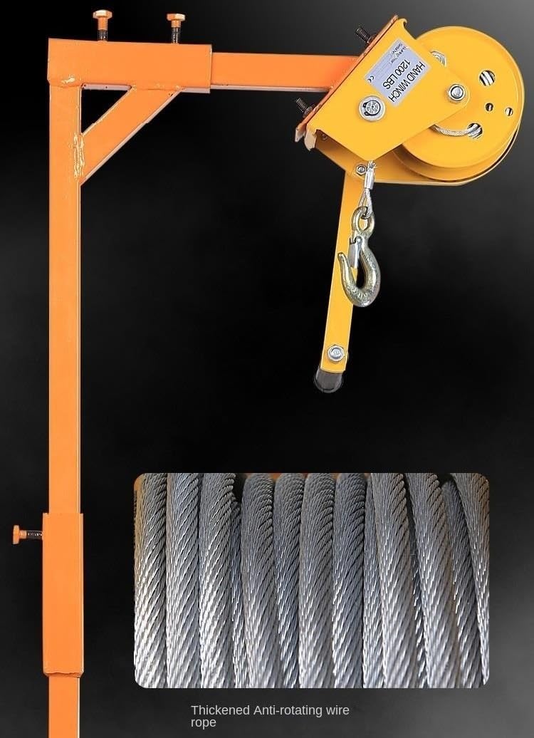 Strumento di sollevamento portatile - Verricello e supporto autocodante per installatori ad alta quota 5 HP 30m Lift - Attrezzatura per installazione esterna