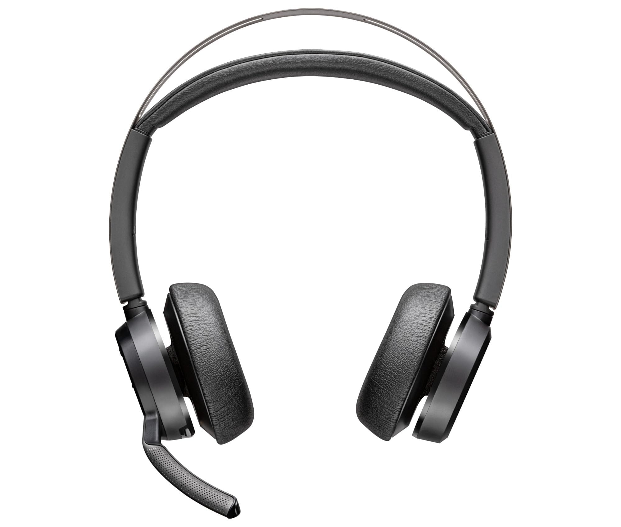 Poly Voyager Focus 2 USB-C-C Headset con adattatore USB-C/A A58JCAA con cancellazione attiva del rumore e tecnologia Acoustic Fence