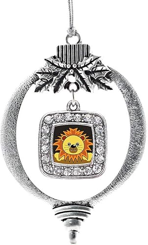 Miniatura 199 de Inspired Silver - My Vintage Initials - Adorno con dije de letra J - Adornos navideños cuadrados de plata con joyas de circonita cúbica