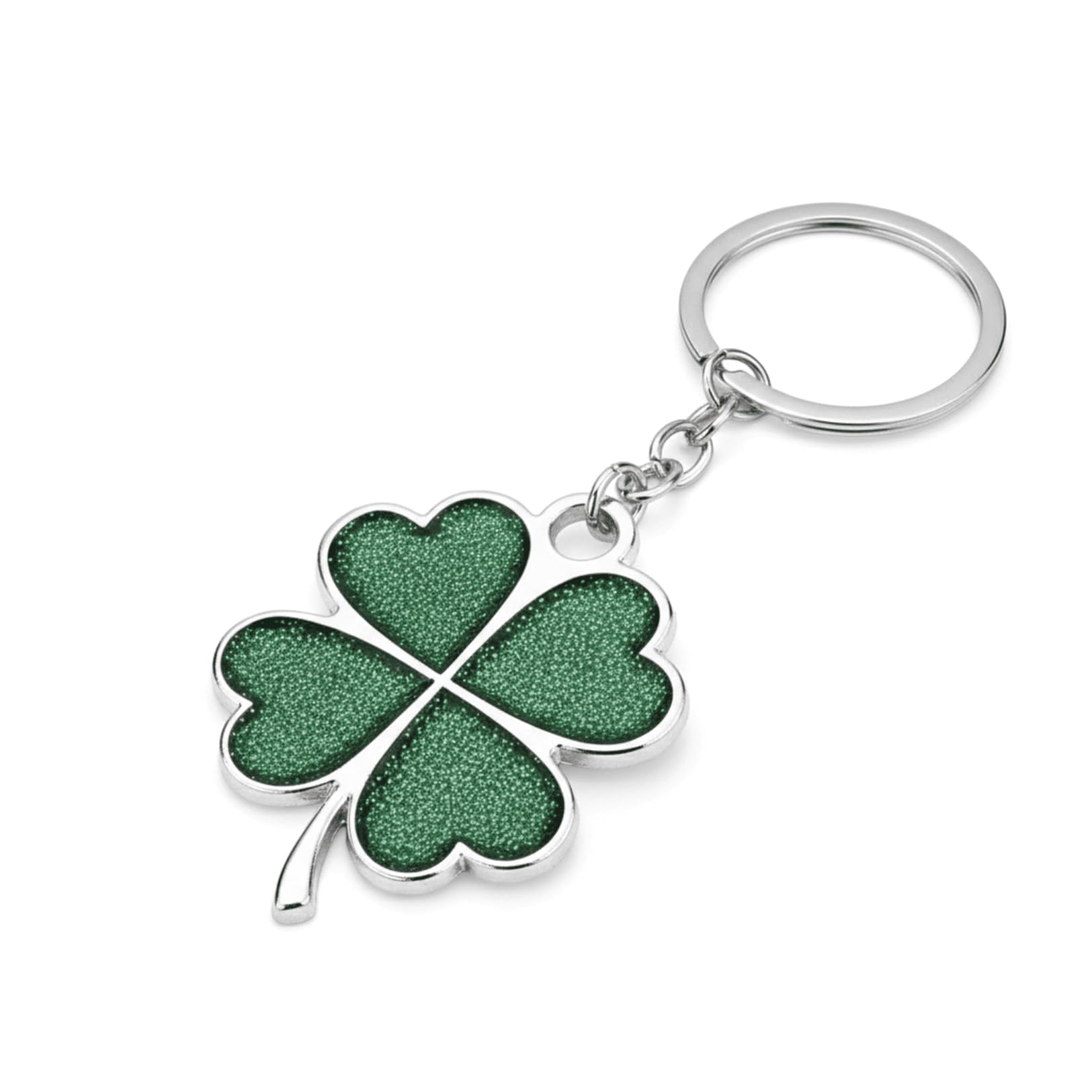 Eillwin Lucky 4 Leaf Clover Keyring Green Keychain Charm