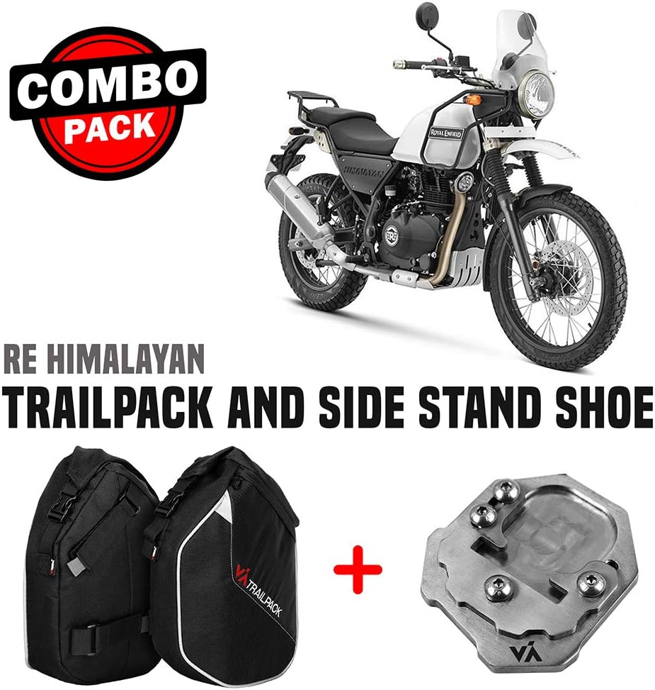 ViaTerra Himalayan Trailpack + Himalayan Sidestand Shoe Combo Pack