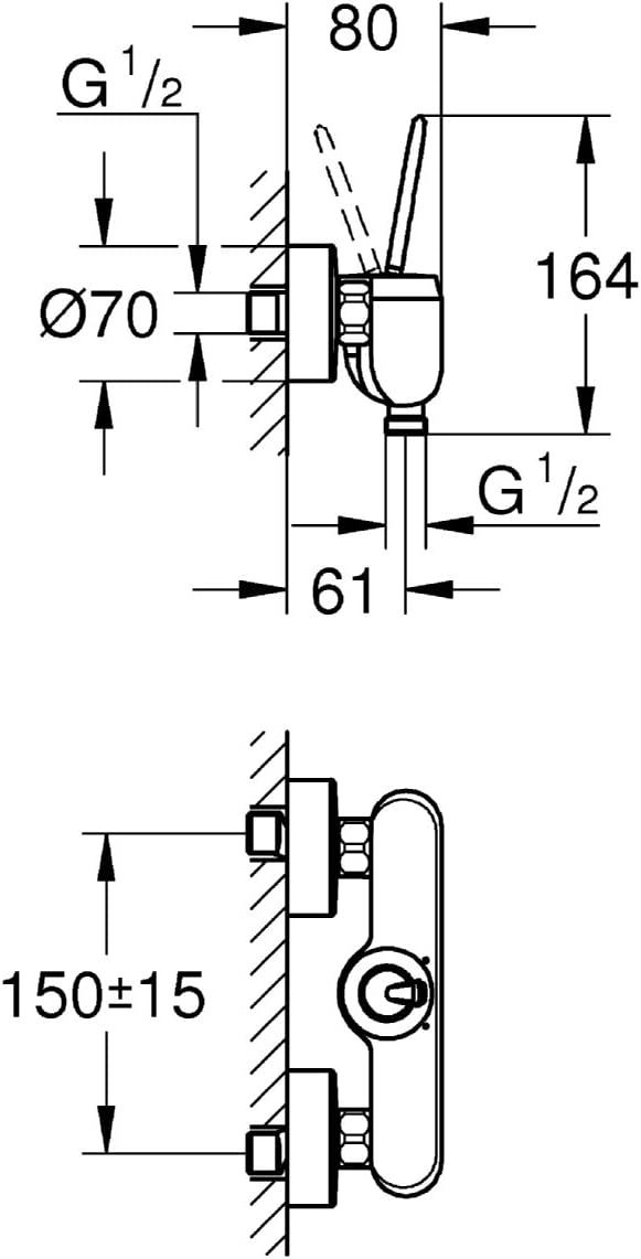 GROHE 23430000 Eurosmart Basin Tap (Pop-Up Waste, Regular Spout, Silkmove Es and Ecojoy)