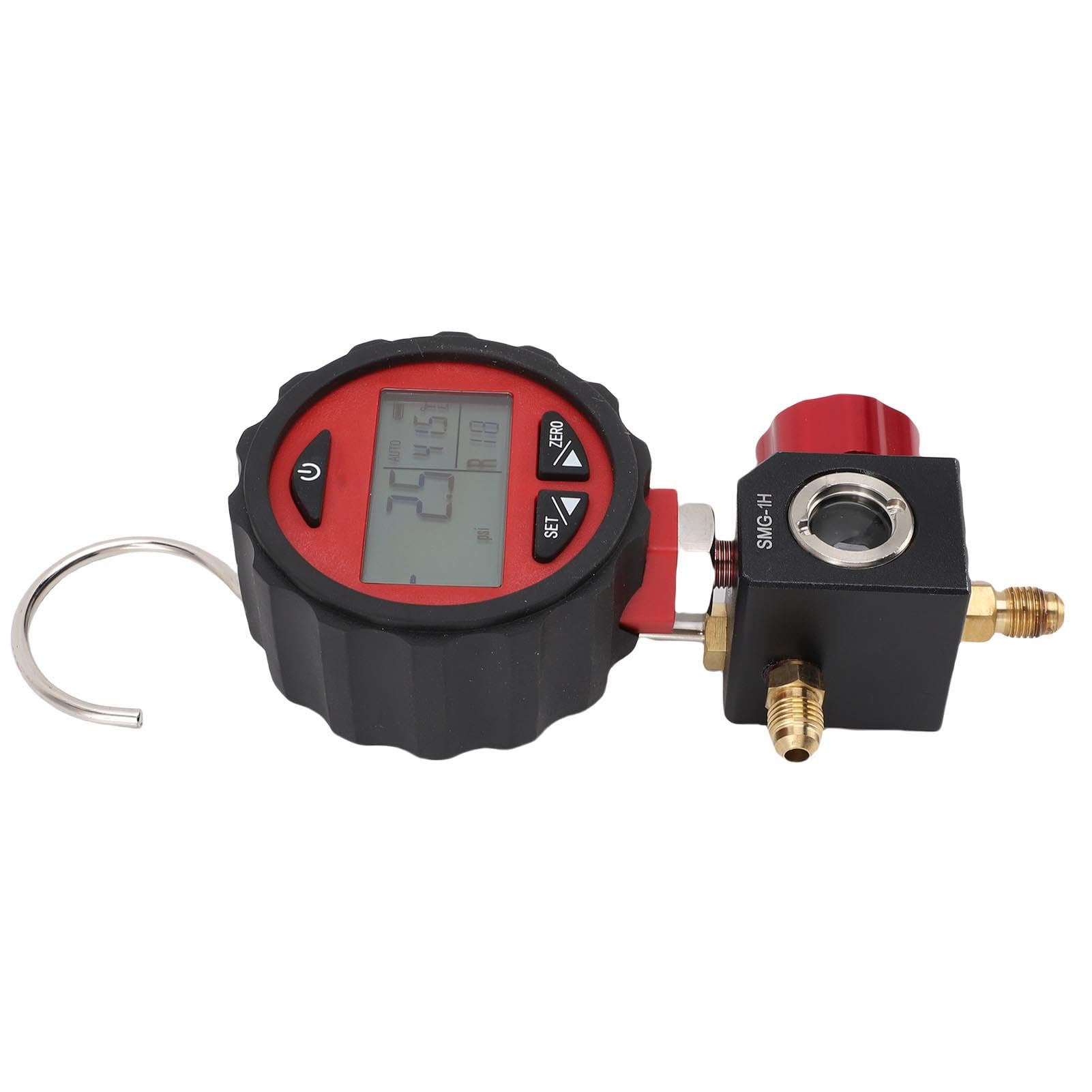 FTVOGUE Medidores Digitales HVAC, Manómetro Digital HVAC para Refrigeración Rango de Baja Presión -14,5 a 500 Psi, 87 Refrigerantes, 6 Unidades, Muestreo 1s para Técnicos de Aire Acondicionado