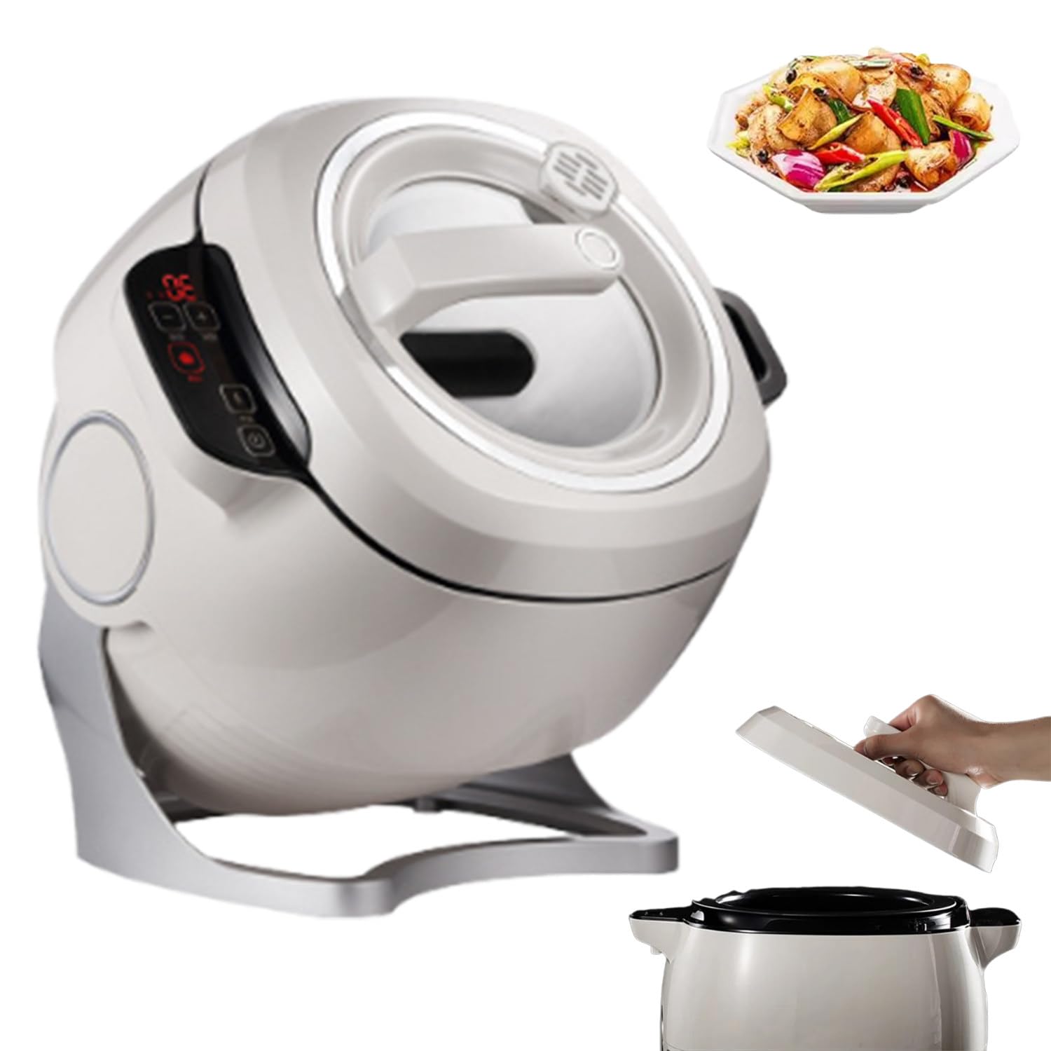 Amazon.com: Automatic Rotating Pot, Cooking Robot, with Smart 
