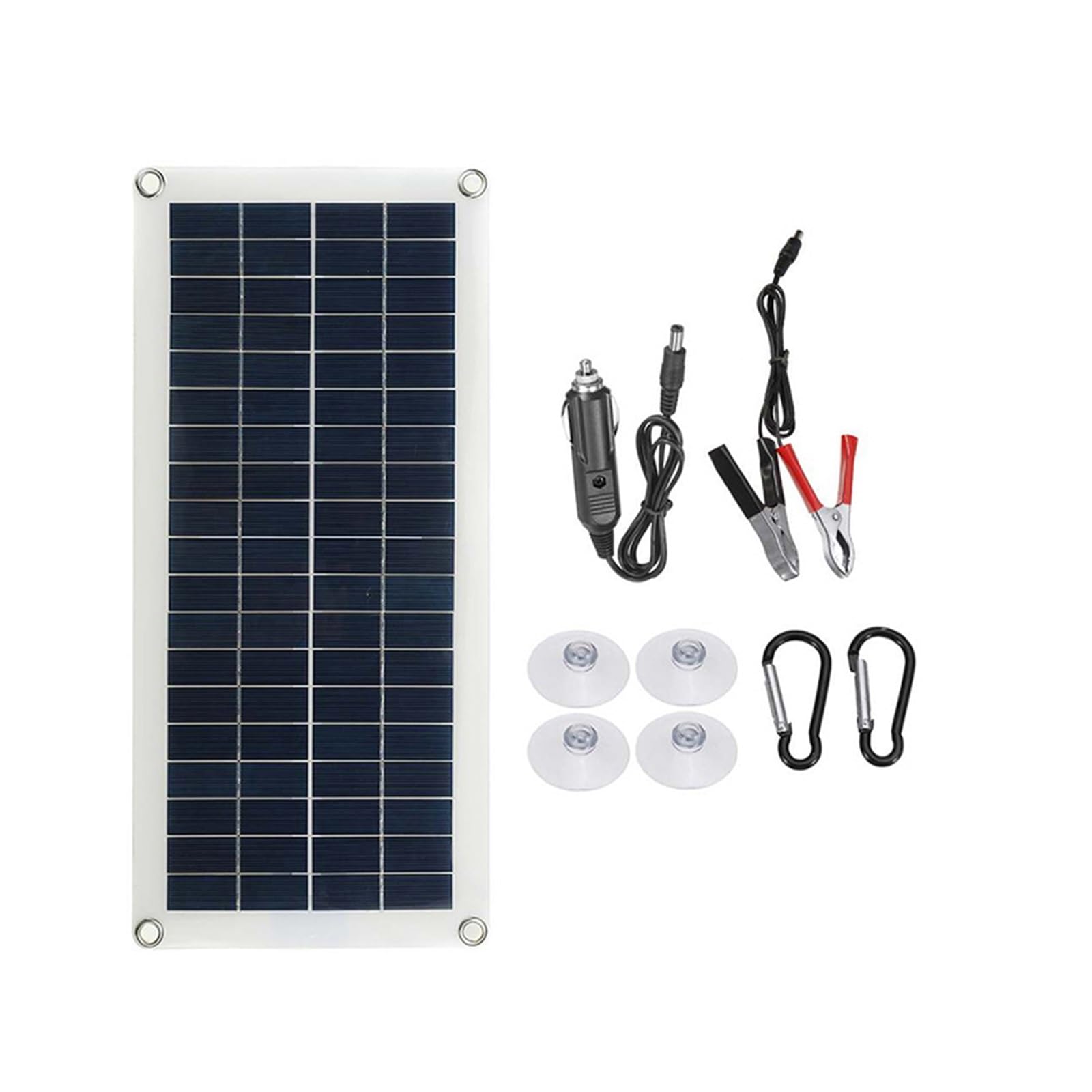 Kit pannello solare 60W completo Dual USB con celle solari controller for caricabatterie for telefono cellulare for yacht for camper e barche for auto Facile Installazione(Solar Panel Kit)