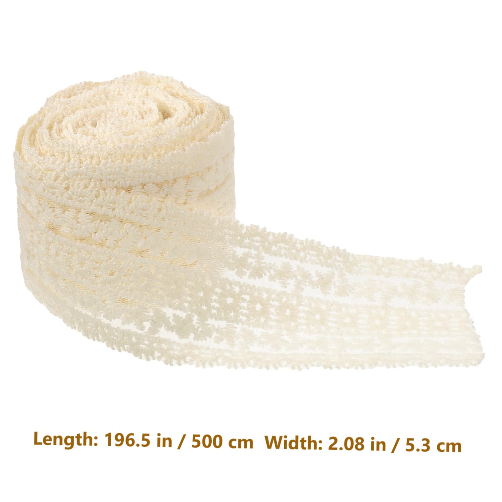 STOBOK 4rollos Encaje De Bordado Para Accesorios De Cabello Material De Encaje Resistente Metros De Trim Para Diademas y Decoraciones De Boda