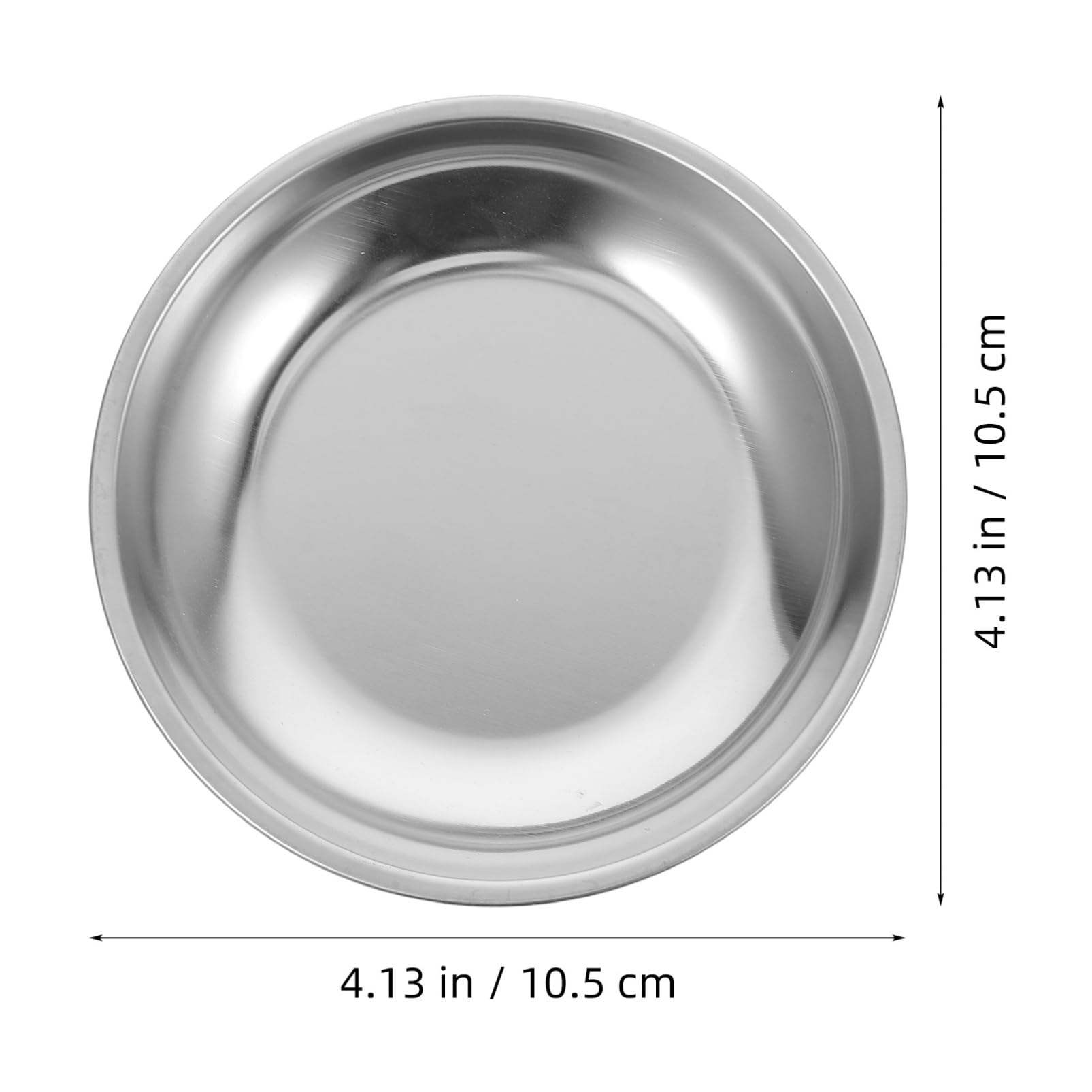 LABRIMP Stainless Steel Tea Bag Holder Drip Tray for Organizing Tea Bags Round Design Easy to Clean and Maintain and Seasoning Dishes