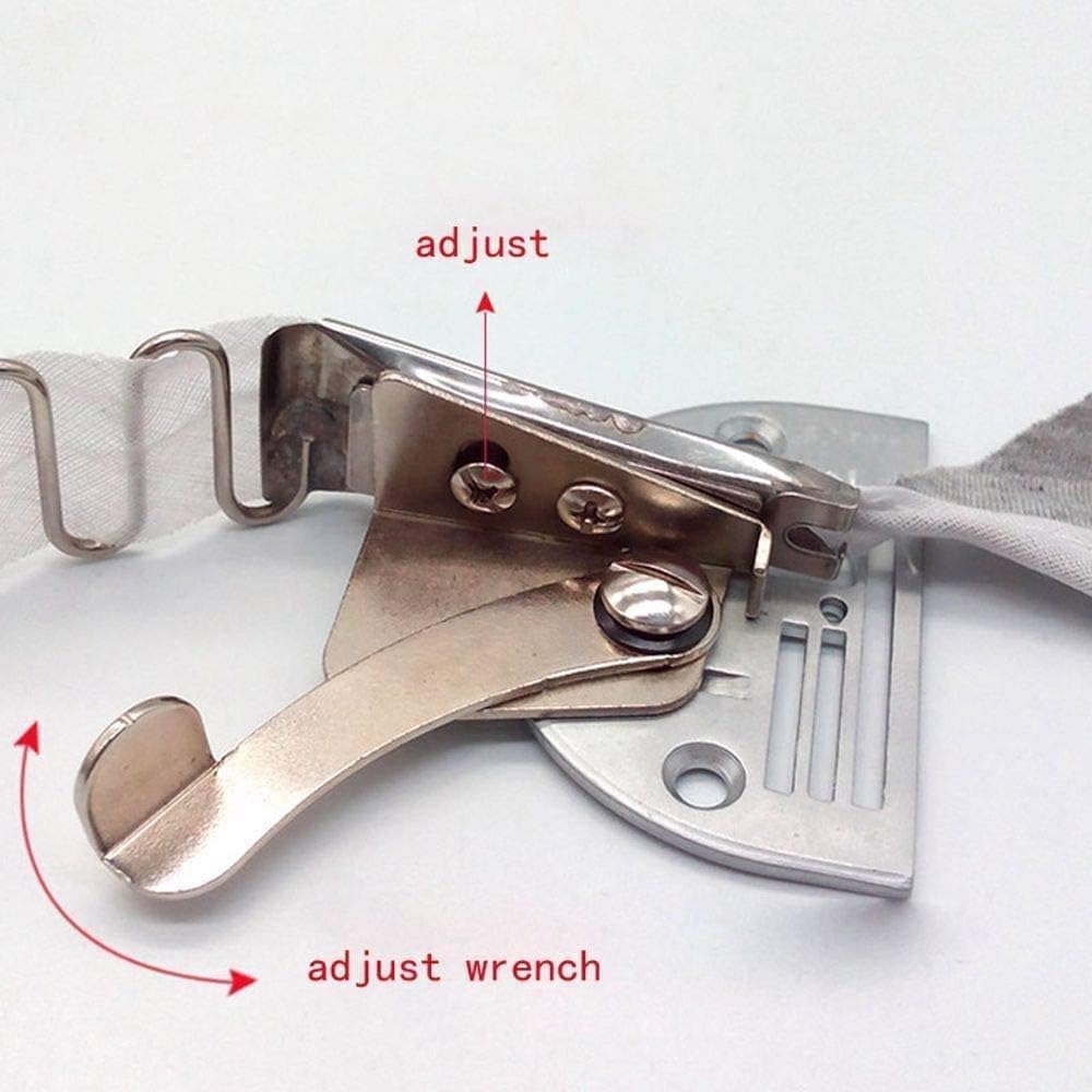 Industrial Sewing Machine Presser Foot A10 Attachment Sewing Machine Binder, Double Fold Right Angle Bias Binding Set for Industrial Sewing Like Juki, Jack, Usha, Etc. (34MM) — Amazon image 4