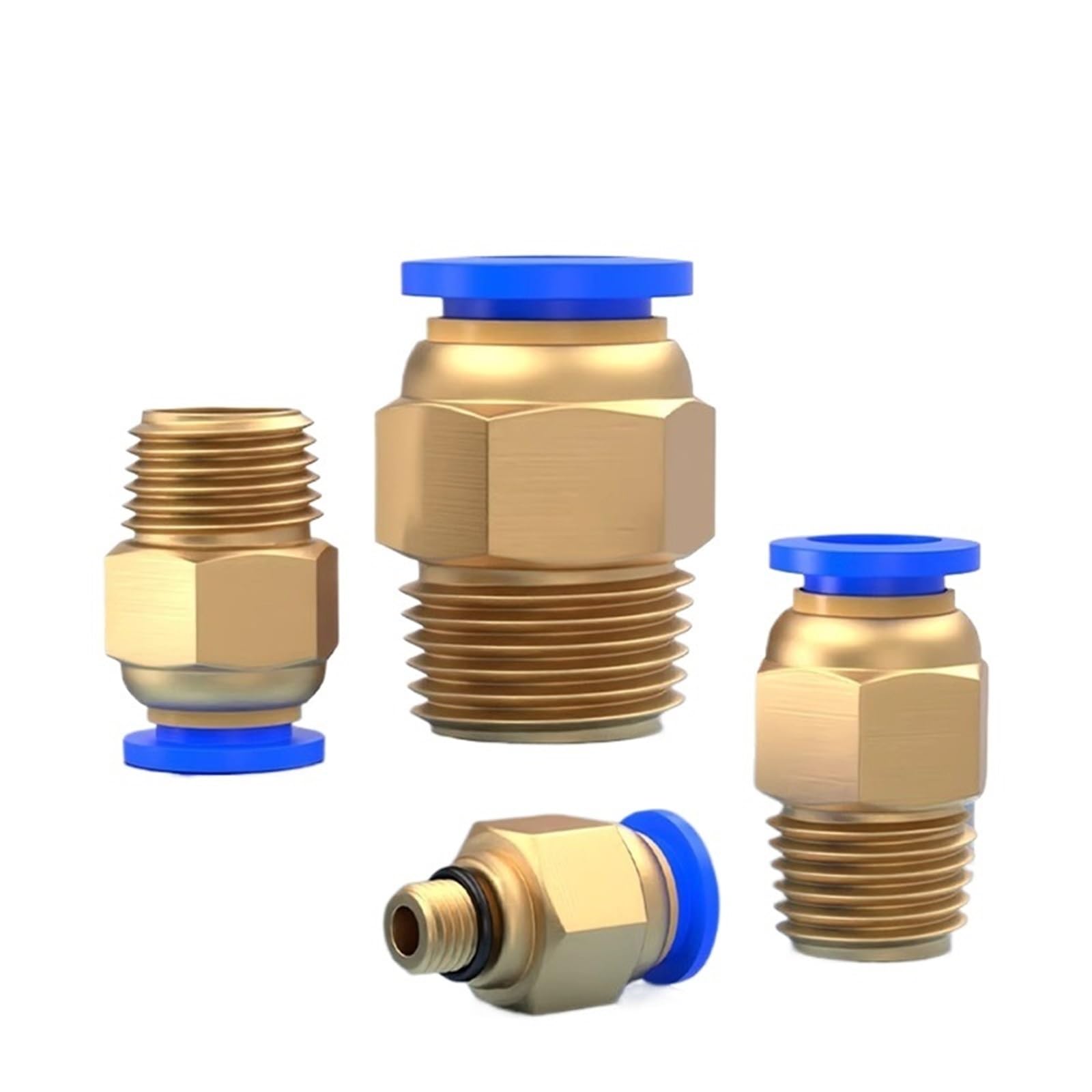 Raccordo pneumatico for aria PC 4/6/8/10/12mm Filettatura 1/8 1/4 3/8 1/2 Raccordi for tubi flessibili Connettori rapidi(PC6-M12x1.75)