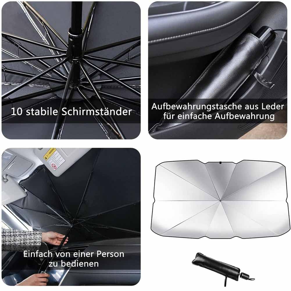 Pare-soleil Pour Pare-brise Peugeot RCZ — Pliable, Protection UV Et Chaleur, Facile à Ranger