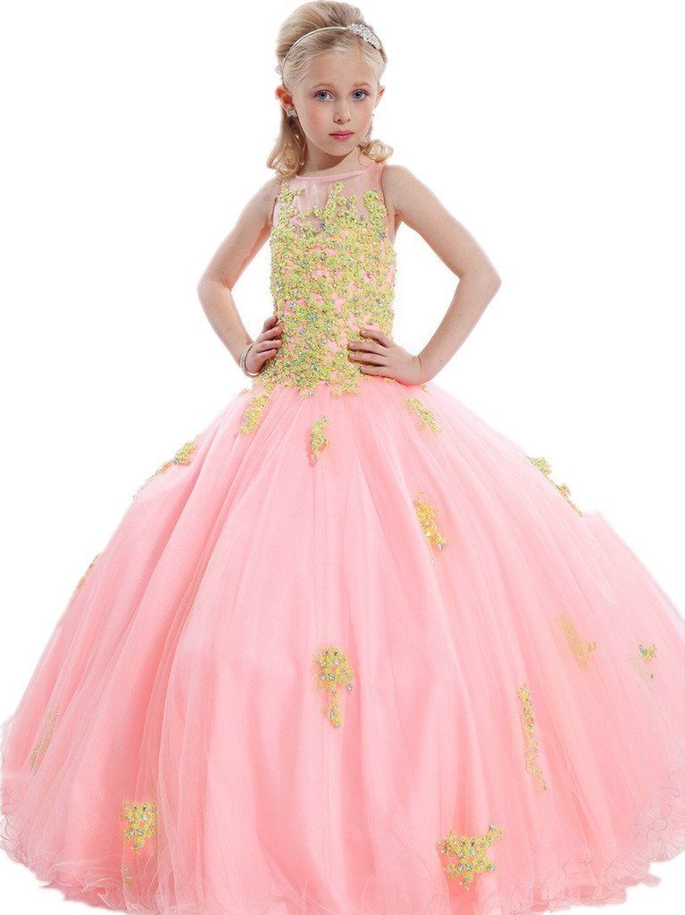 GGE Girl's Ball Gown Pageant Dresses Custom Party Princess