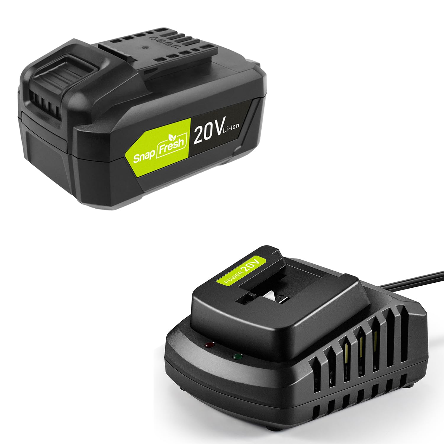 Amazon.com: SnapFresh 20V Lithium Battery & Charger - 4.0Ah Li-ion