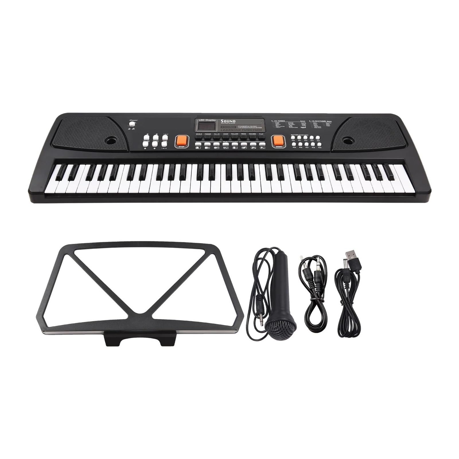 電子ピアノ 61鍵盤 キーボードピアノ 2つの5Wステレオスピー Amazon