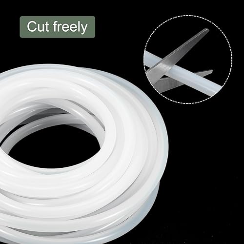 Miniatura 19 de YOKIVE Tubo de silicona, transferencia de agua, ideal para bomba (transparente, 0.118x0.157 in IDxOD, 16.4 ft)