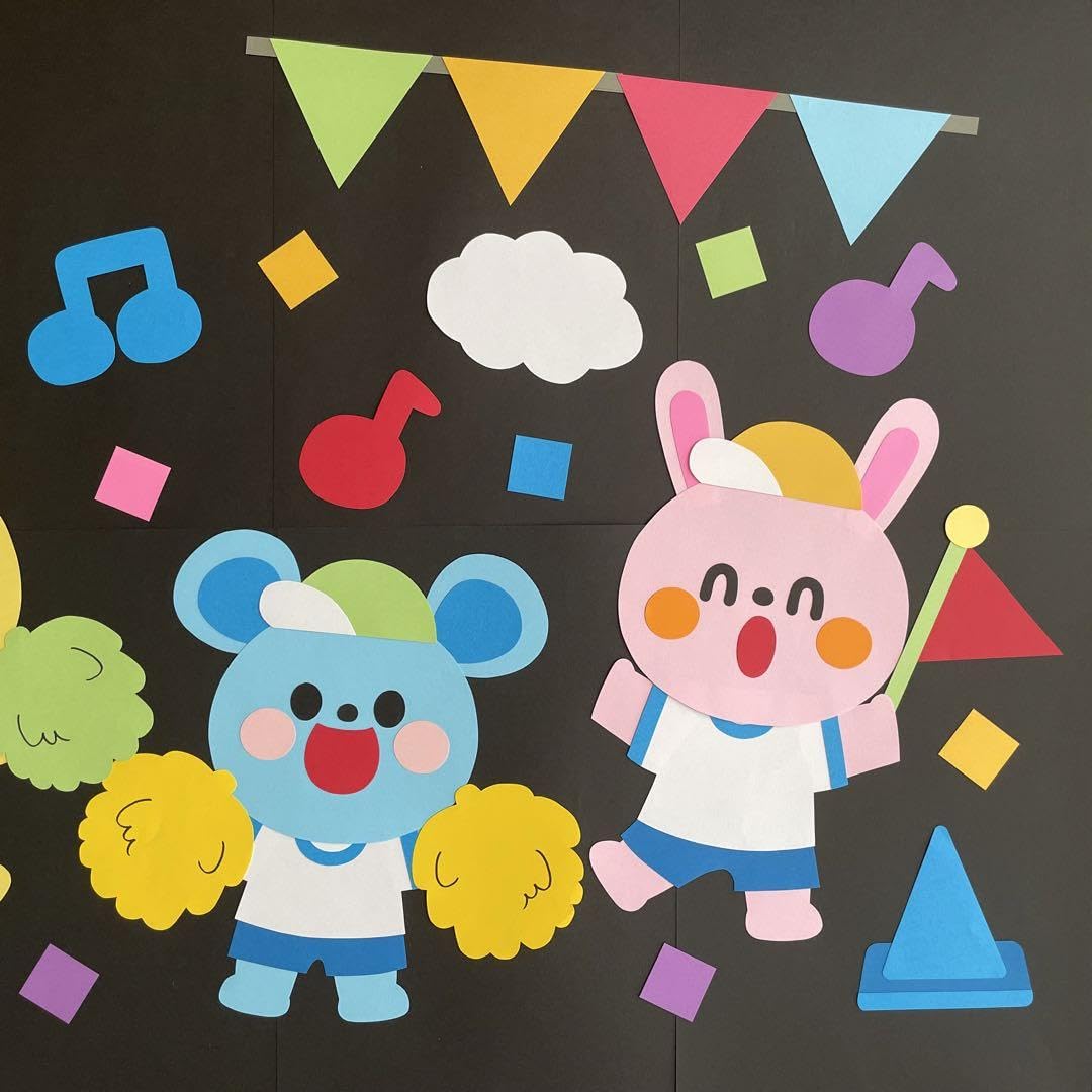 壁面飾り ＊元気いっぱい運動会♩＊ Amazon.co.jp: 壁面飾り ＊元気いっぱい運動会＊ : Toys & Games